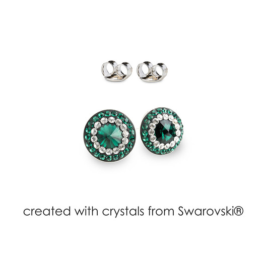 Srebrne kolczyki z kryształami marki Swarovski Alessandra unique