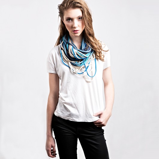 Zamotka Dzianinowy Naszyjnik Szal BLUE BELL CADOaccessories