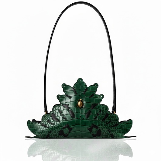 torby na ramię Torebka 'NESPOON' zielona skórzana na ramię