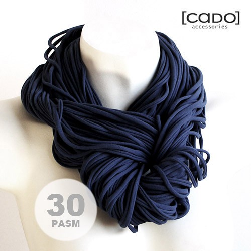 Zamotka Dzianinowy Naszyjnik Max NAVY CADOaccessories