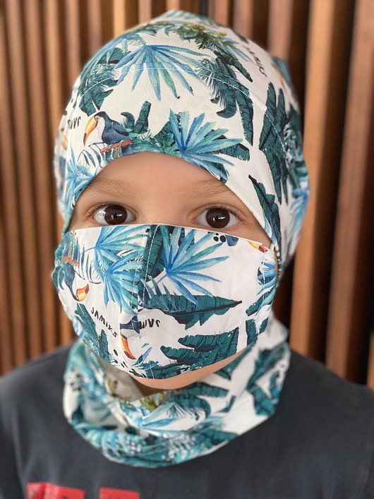 Maseczka ochronna bawełniana JUNGLE mini Jamiks