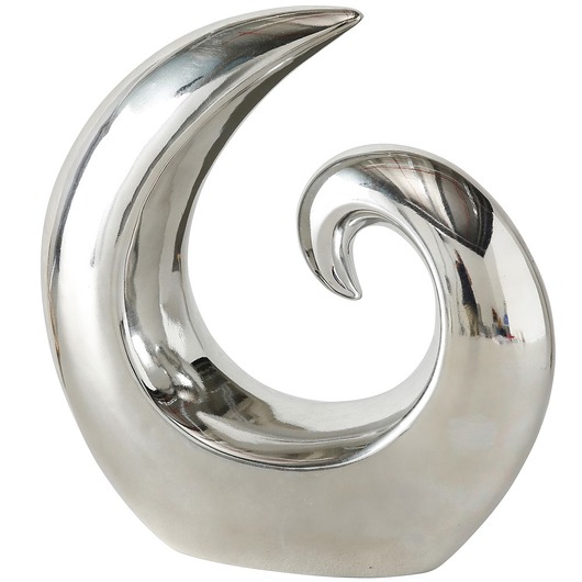 Figurka Dekoracyjna Srebrna 20 cm MIA home