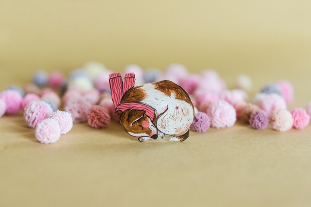 broszki Broszka z pieskiem Łatką