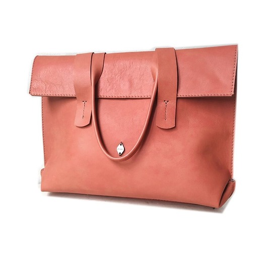 SHOPPER FLAP  Miedziany oranż PAWDECO