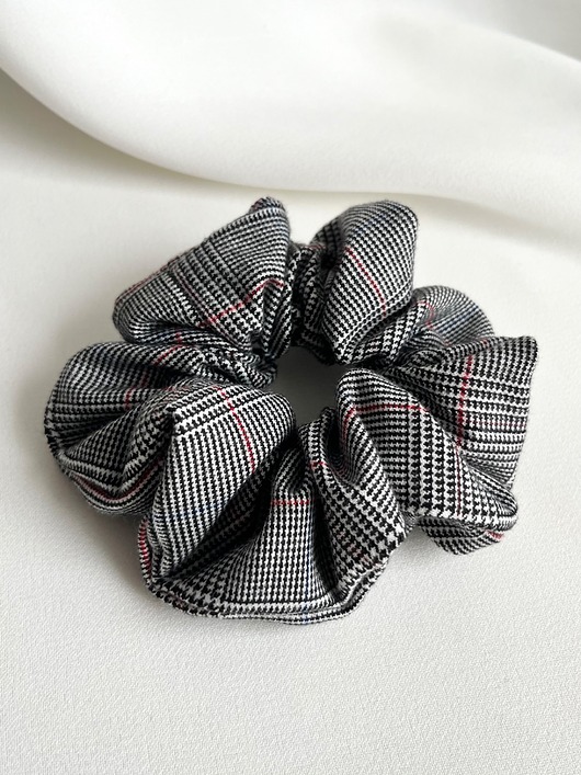 gumki do włosów Scrunchie w kratkę Check Me Out