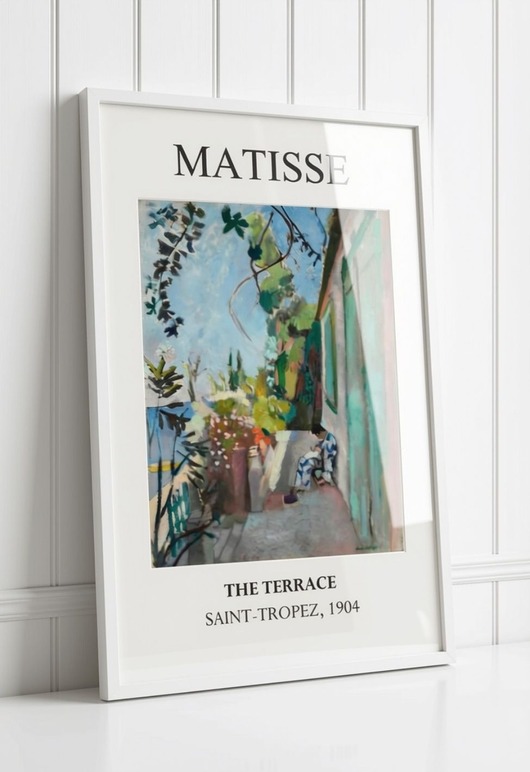 grafiki i ilustracje PLAKAT St Tropez, Matisse obraz, wystawowy