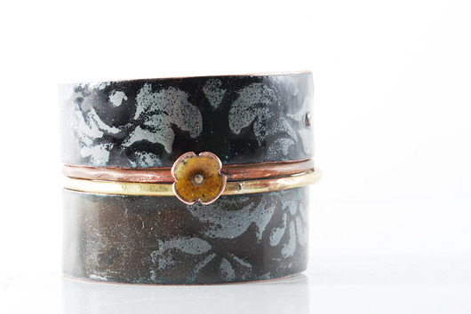 BLACK - emaliowane bransolety Dorota Oyrzanowska