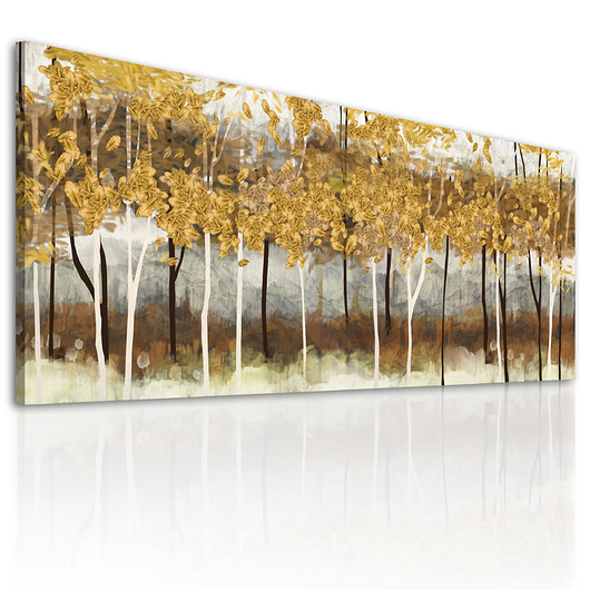 Obraz na płotnie JESIENNY PEJZAŻ- 150x60cm 450 NOWdeco
