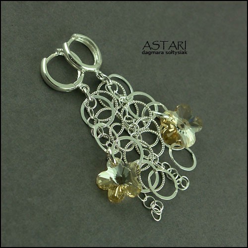 kryształ SWAROVSKI I ŁAŃCUSZKI - FLOWERS Astari