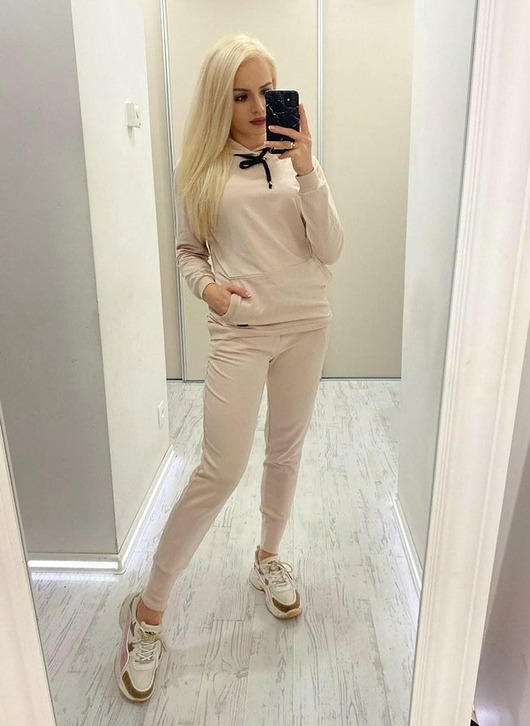 komplety damskie Dres damski beige  OLIWIA
