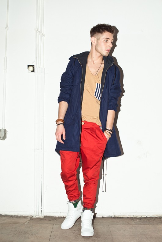 Granatowa parka. Madox design