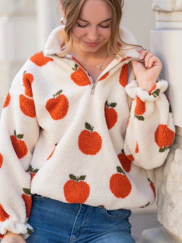 kurtki damskie TEDDY 01  APPLE  polar