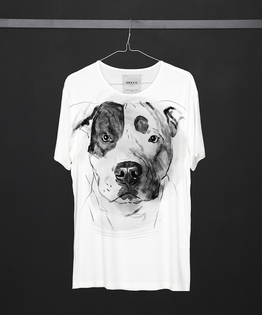t-shirty męskie Amstaff Dog Men's T-shirt white