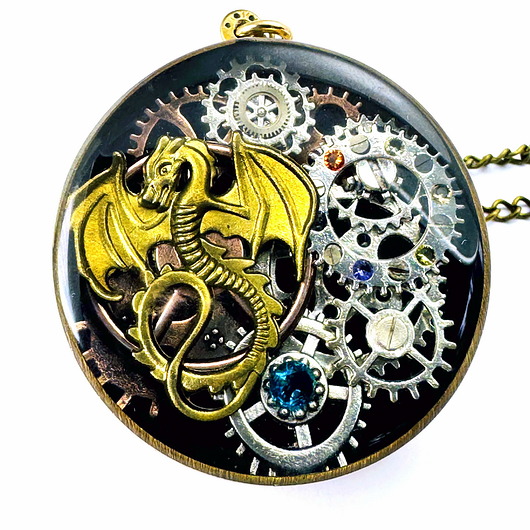 wisiory WISIOR - Dragon Golden Beast III - unikatowy prezent