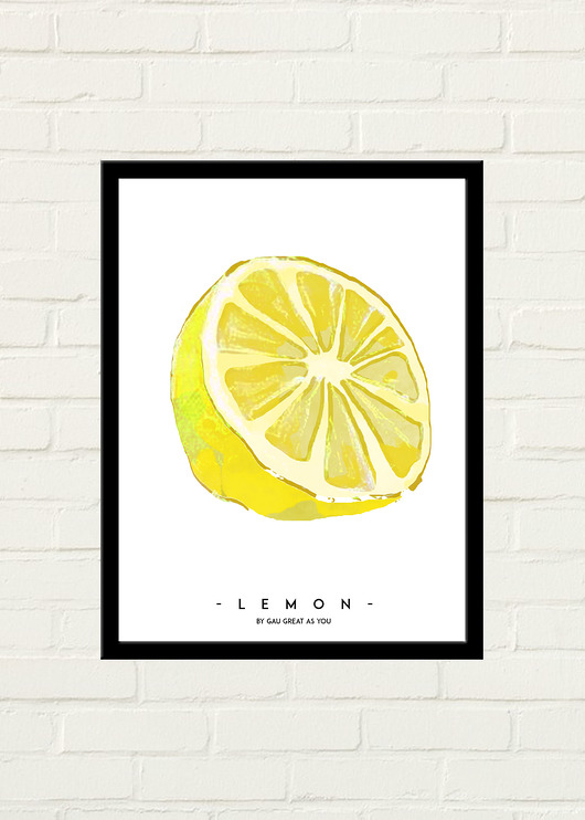 LEMON Plakat GAU Home