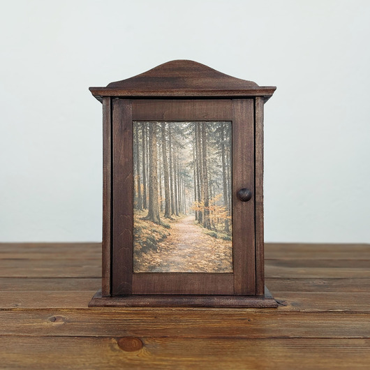 skrzynki, kufry i pudła Szafka na klucze - jesienny las