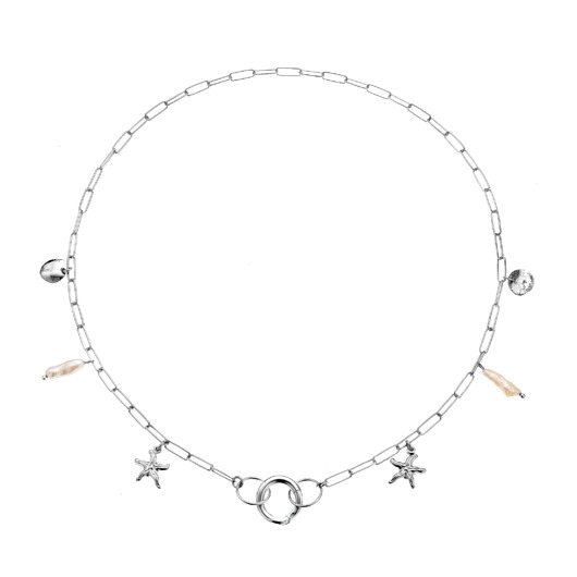 srebrne naszyjniki Srebrny naszyjnik charms BLOSSOM