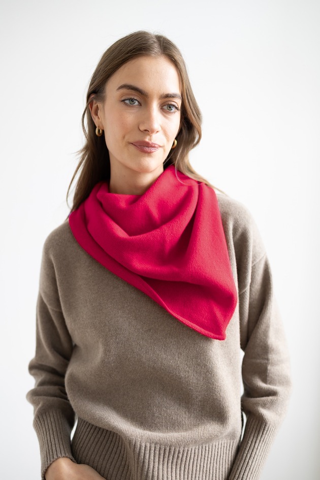 szale damskie Chusta Rowan fuksja