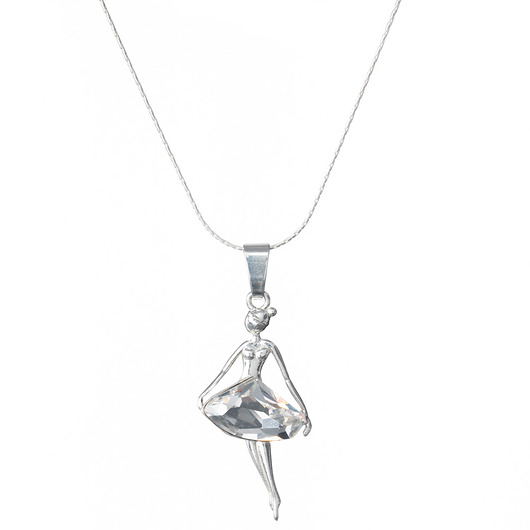 Srebrny naszyjnik z kryształami marki Swarovski Alessandra unique