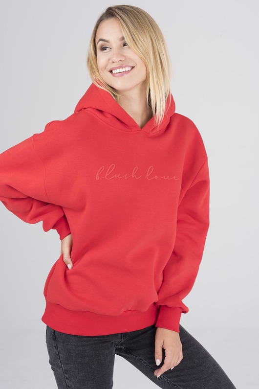 Bluza z wypukłym printem Blush Love