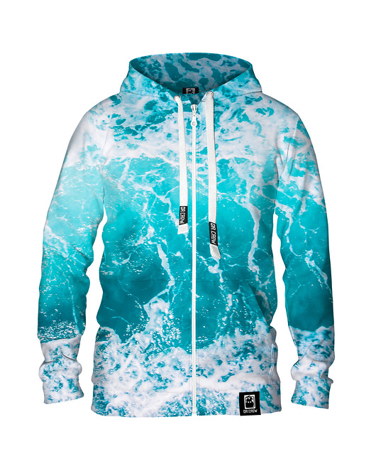 bluza z kapturem damska Damska Bluza Expres Zamek DR.CROW Waves