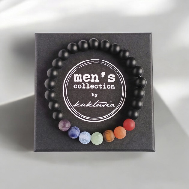 biżuteria męska Chakra bracelet : wszystkie czakry : męska bransoletka