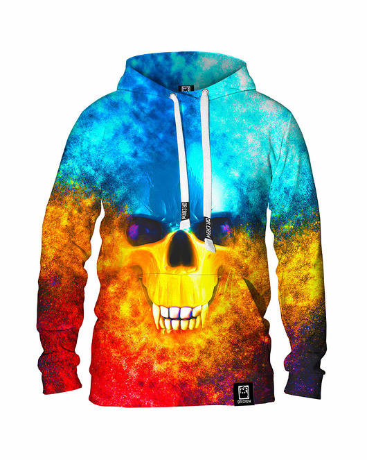 bluzy męskie Męska Bluza z kapturem DR.CROW Vampire Skull