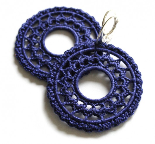 alter crochet dark blue earrings alter trendy mody