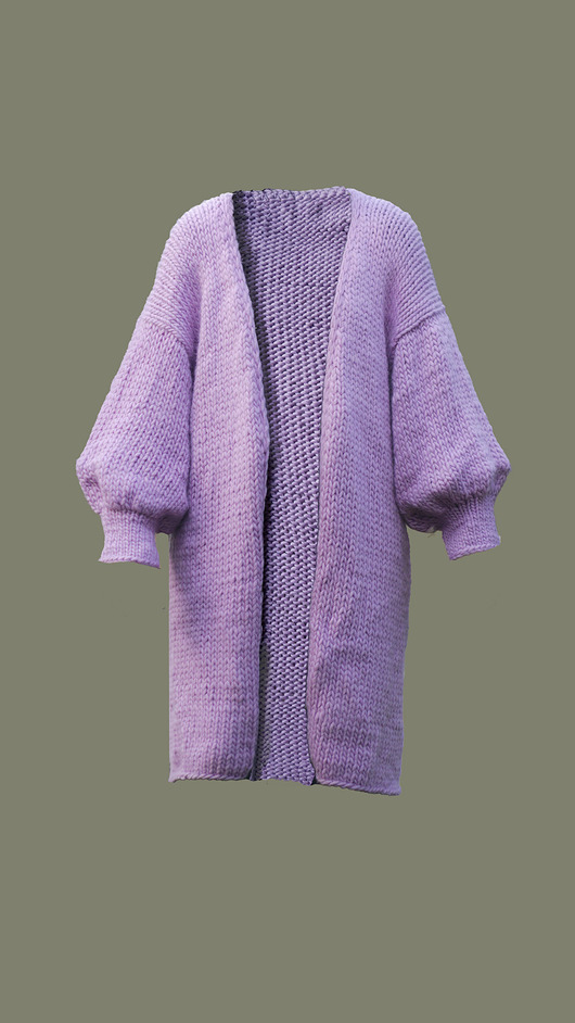 kardigany damskie 100% MERINO dlugi kardigan