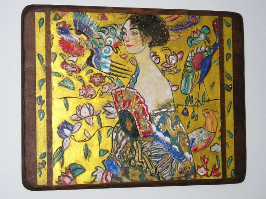 Klimt i dziewczyna z wachlarzem misha szura