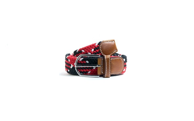 Pleciony pasek RED BLACK Pineapplestyle