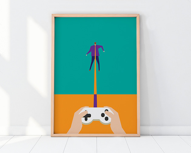Plakat Gamepad Oskar Tomecki