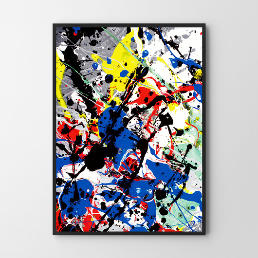 plakaty Plakat Wielokolorowa Abstrakcja