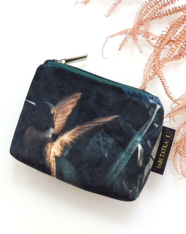 portfele damskie Portfel card holder  z weluru Koliber