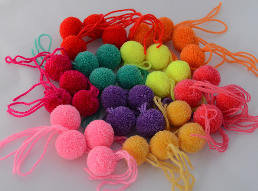 Pompon 1 sztuka 2 cm Lovekulkowe