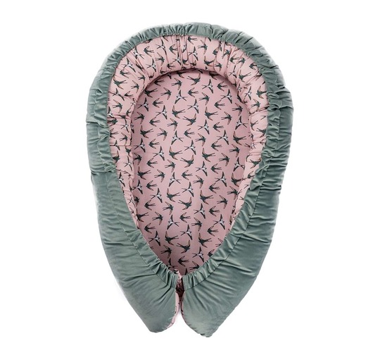 śpiwory i rożki niemowlęce Kokon Velvet Nest Premium mint