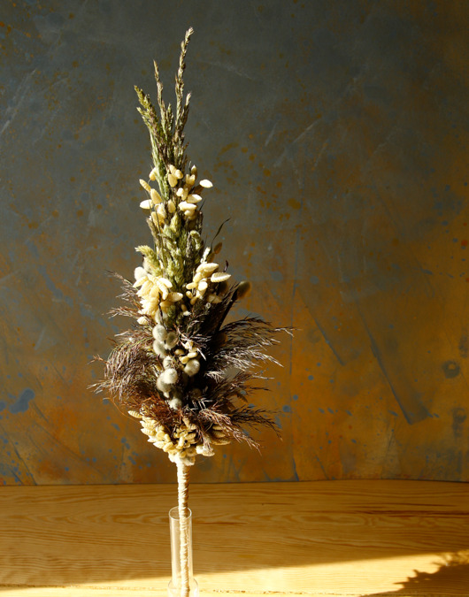 Wielkanoc - inne Palma wielkanocna z naturalnych suszonych traw i bazi