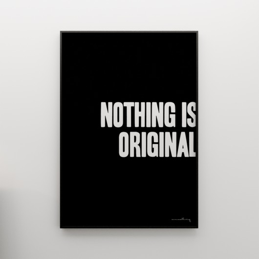 NOTHING IS ORIGINAL... - grafika 70x50 MINIMALLIVING