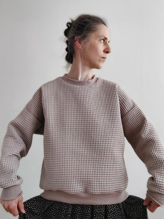 bluza bez kaptura damska Bluza Wafel "FullMoon_00"