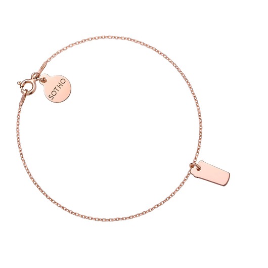 bransoletki srebrne Bransoletka z różowego złota z shakerem