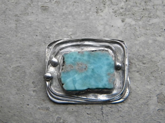 broszki Larimar  - broszka