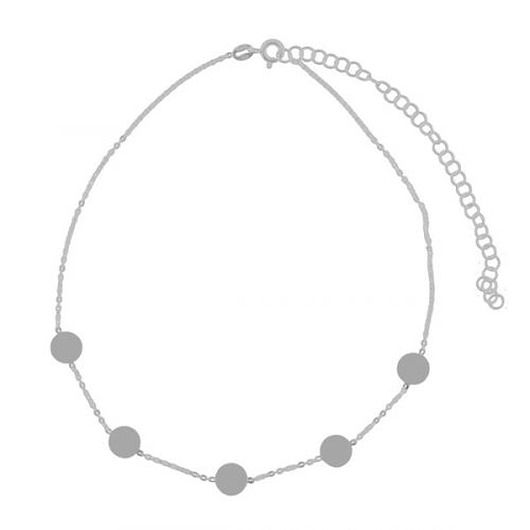 Srebrny naszyjnik choker koła 925 ATdiament