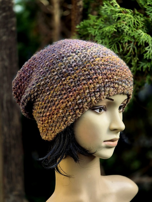 czapki damskie Hortensje / ryżówka