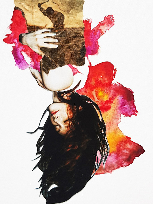 grafiki i ilustracje Kolaż -  Lilith (wydruk Gicle)