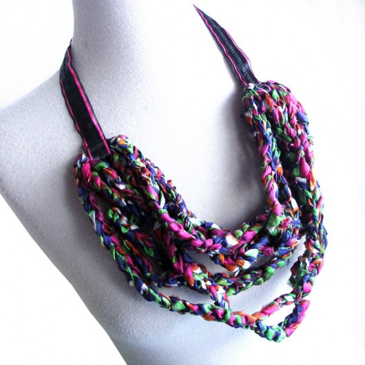 Jedwabny Naszyjnik 002 Handmade CADOaccessories