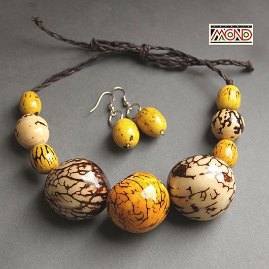 Komplet Wilmy z orzechów tagua (007) Galeria Macondo