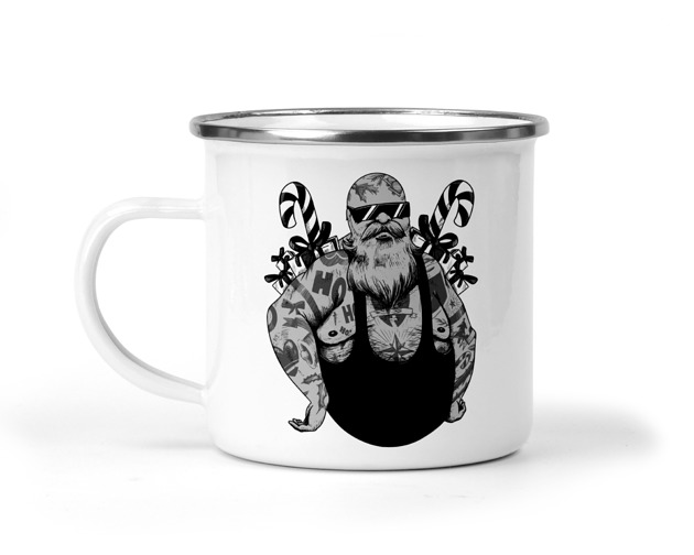 kubki Kubek świąteczny metalowy 18