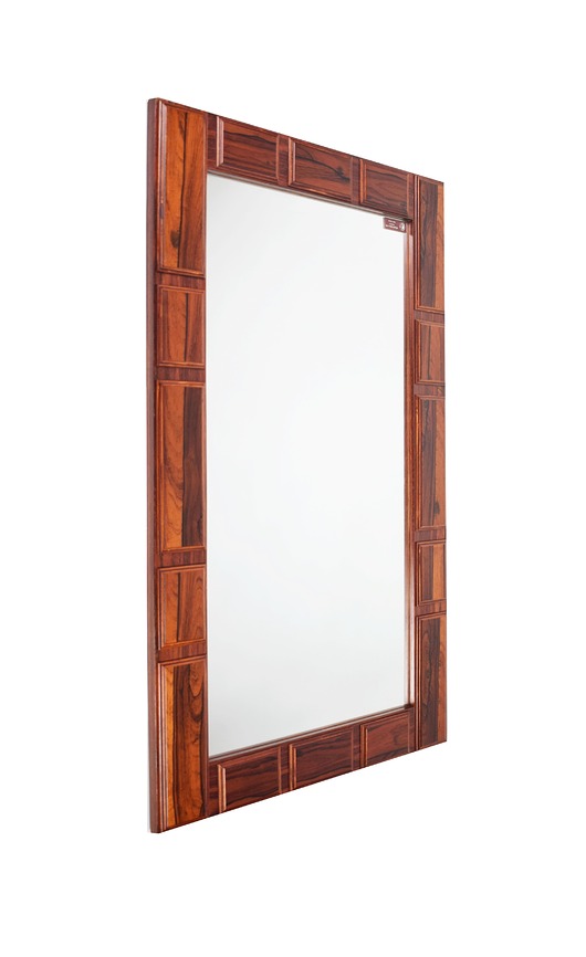 lustra stojące i wiszące Lustro w palisandrowej ramie od GT Atalje, lata 50. XX wieku.