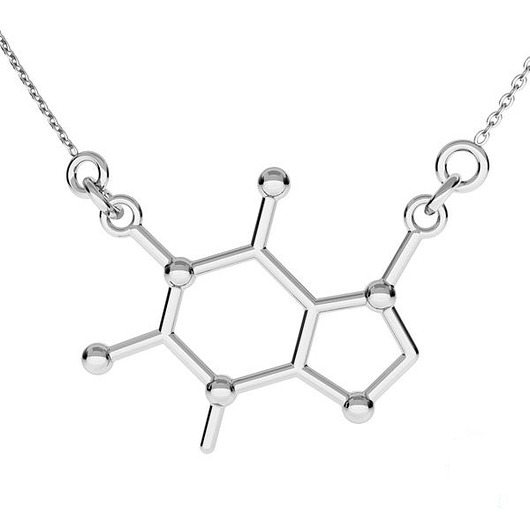 złote naszyjniki KOFEINA - srebro, złoto, różowe złoto