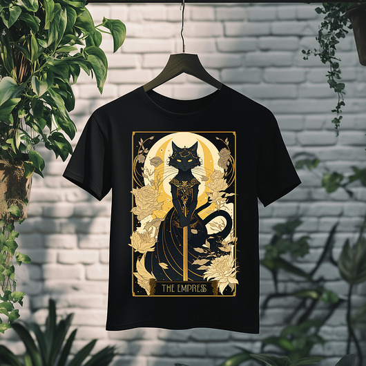 t-shirty męskie Koszulka - Kocia karta Tarota - Cesarzowa, The Empress #6